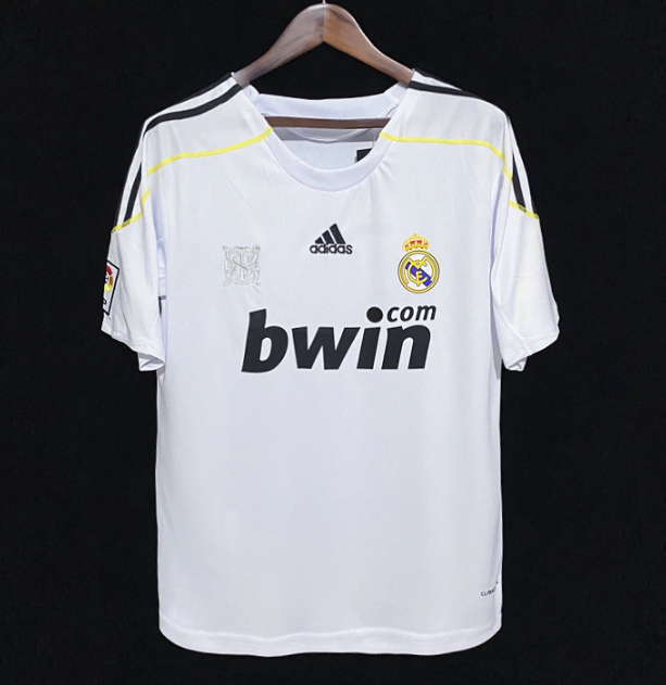 Camisa Real Madrid Retrô Home 09/10 Adidas Masculina - Branca