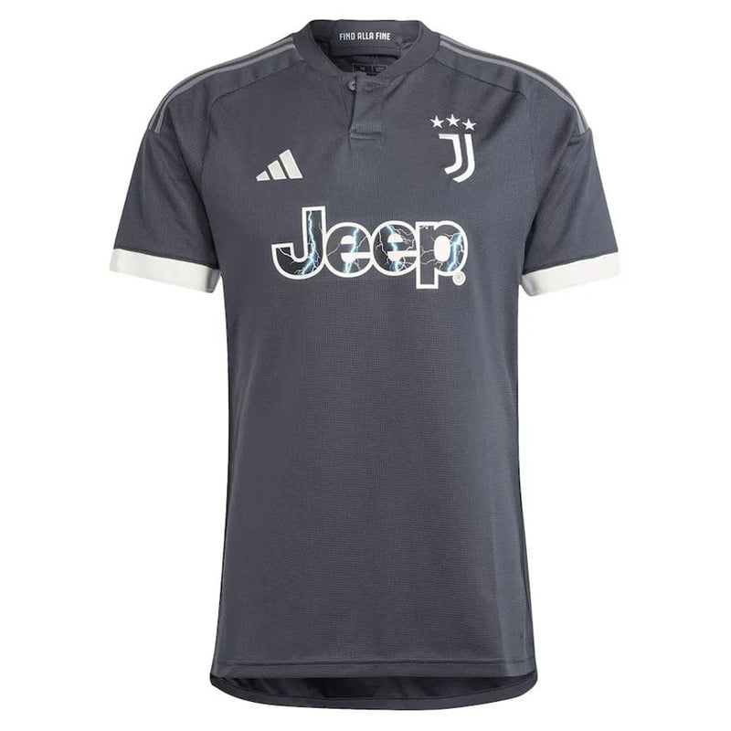 Camisa Juventus Third 23/24 Torcedor Adidas Masculina - Cinza